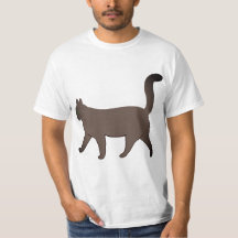 Gráfica de gato minimalista lindo | Gato caminando