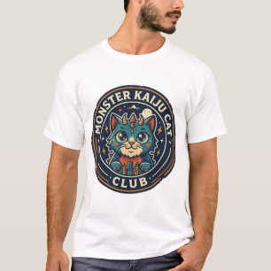 Camiseta gráfica de gato monstruo Kaiju - Arte de