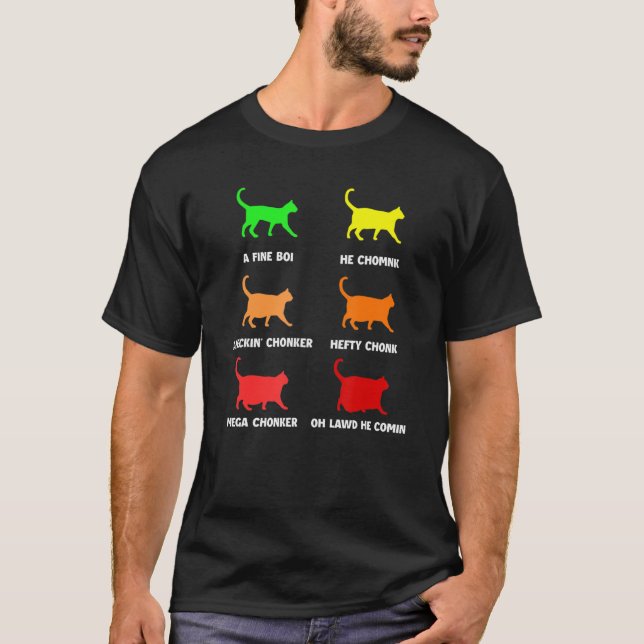 Camiseta Gráfica De Gatos De Chonk Cata Un Boi Fino (Anverso)