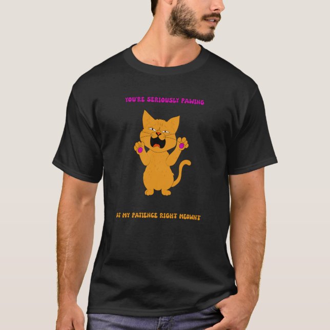 Camiseta Gráfica de gatos sardíamente rápida (Anverso)