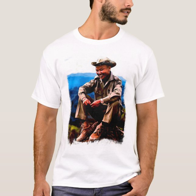 Camiseta gráfica de general Vang Pao Watercolor (Anverso)