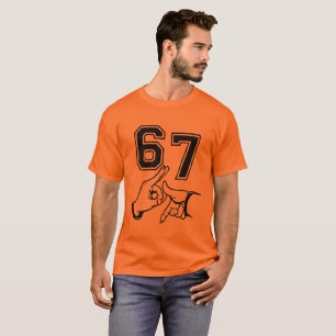 Camiseta gráfica de gesto de mano 67 estilo urbano