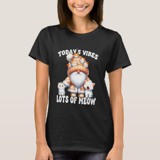 Camiseta Gráfica de Gnomo de Gato y divertido dicho para