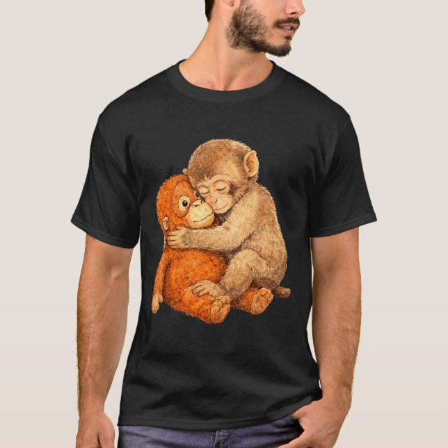 Camiseta gráfica de golpe de mono  (Anverso)
