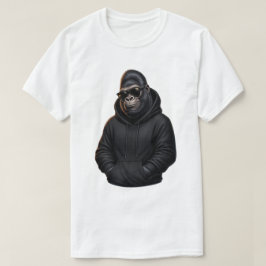 Camiseta gráfica de gorila genial con sudadera con
