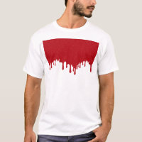 Camiseta gráfica de goteo roja de tomate personali