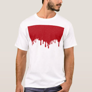 Camiseta gráfica de goteo roja de tomate personali