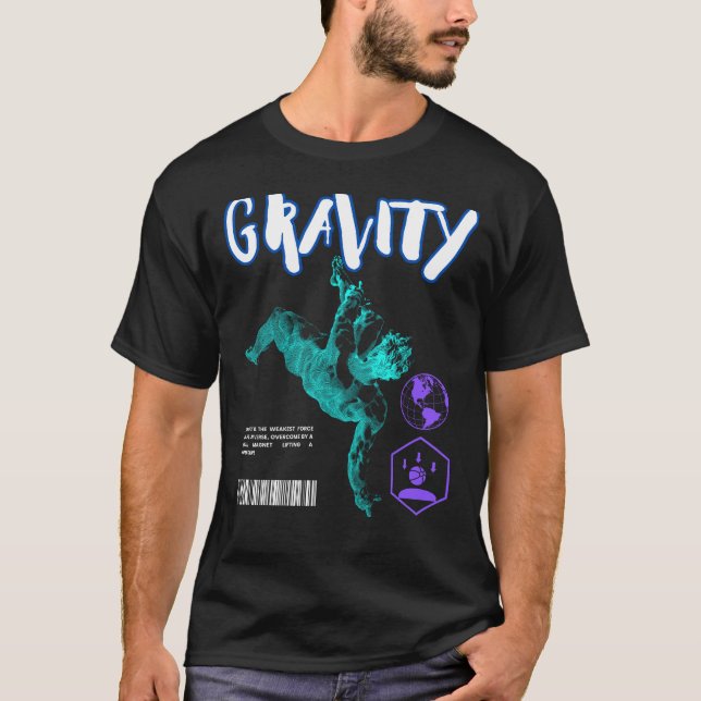 Camiseta gráfica de gravedad (Anverso)