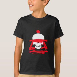 Camiseta gráfica de Guerrero de Cráneo para Niños 