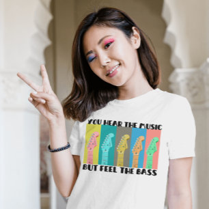 Camiseta Gráfica de guitarra y música retro 70