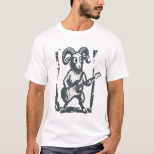Camiseta gráfica de guitarrista Rock Star Ram