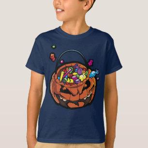 Camiseta gráfica de Halloween Boys Jack-O-Lantern