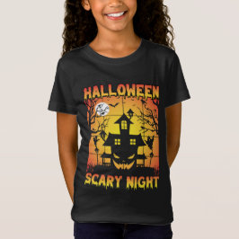 Camiseta Gráfica de Halloween con calabaza engullida