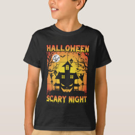 Camiseta Gráfica de Halloween con calabaza engullida