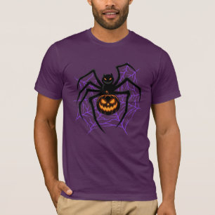 Camiseta gráfica de Halloween espeluznante de arañ
