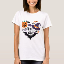 Camiseta gráfica de Halloween o camiseta de Treat