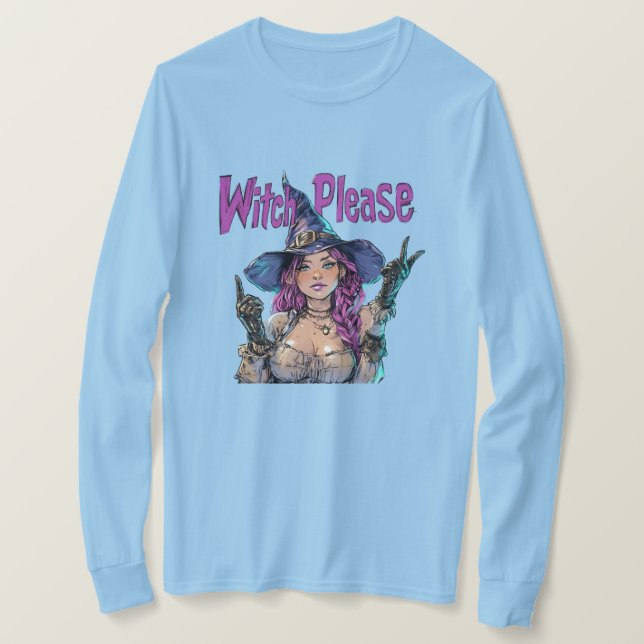 Camiseta gráfica de Halloween Witch Please – Diver (Anverso del diseño)