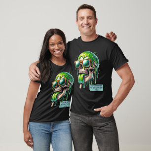 Camiseta Gráfica de Helado de Cráneo Derretido – C