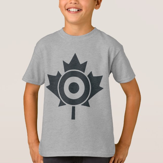 Camiseta Gráfica de hojas de arce canadiense Roundel Mod (Anverso)