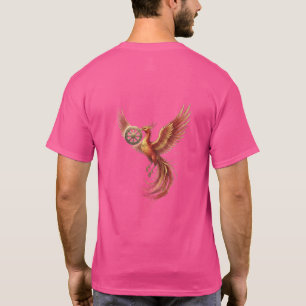 Camiseta gráfica de hombre con ave mitológica dora
