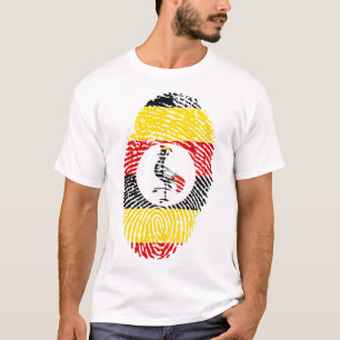 Camiseta gráfica de hombre con huella dactilar de 
