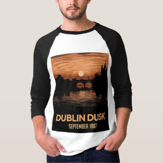 Camiseta gráfica de hombre Dublin Dusk Irlanda Tee