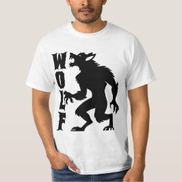 Camiseta gráfica de hombre lobo