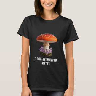 Camiseta Gráfica de hongo y cristales