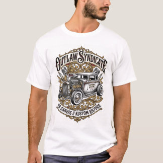 Camiseta Gráfica de Hot Rod de la Cultura Kustom del Sindic