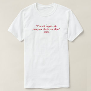 Camiseta Gráfica de Humor de Aries   "No soy Impac