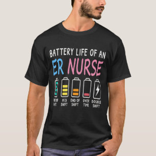 Camiseta Gráfica de humor de la vida de la batería de una e