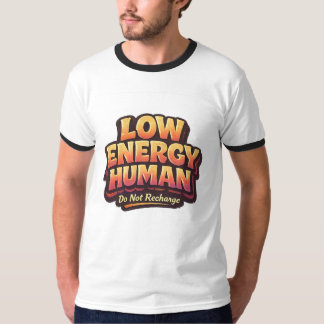 Camiseta Gráfica de Humor Introvertido y Baja Ener