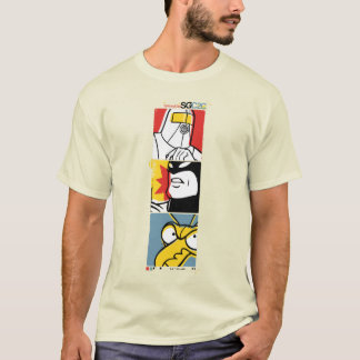 Camiseta Gráfica de impresión de prueba de onda de contrast
