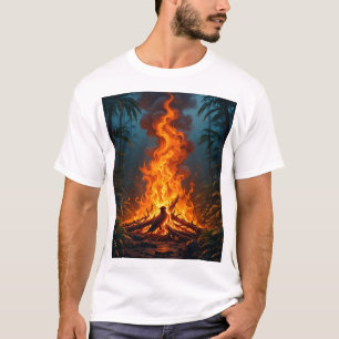 Camiseta gráfica de incendio de la jungla de 🔥 -