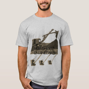 CAMISETA GRÁFICA DE INGENIERÍA DEL NOROESTE Y BAHÍA VERD