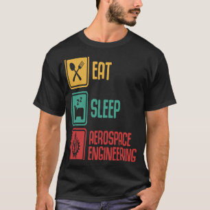 Camiseta Gráfica de Ingeniero de Ingeniería Aeroespacial Ea
