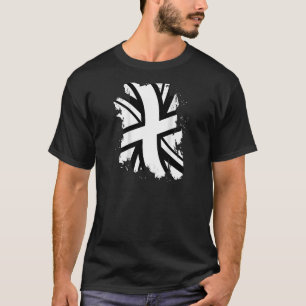 Camiseta Gráfica de insignia británica angustiada por bande