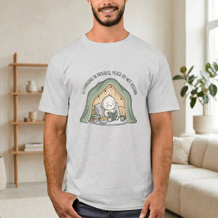 Camiseta Gráfica de Introvertido Divertida Manta A