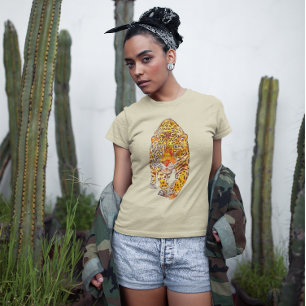 Camiseta Gráfica de jaguar gato montés acuarela