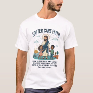 Camiseta gráfica de Jesús Adopción Cuidado Foster