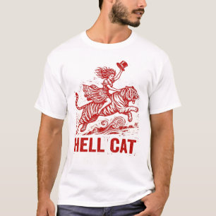 Camiseta Gráfica de Jinete de Tigre Vintage Estilo de Tatua