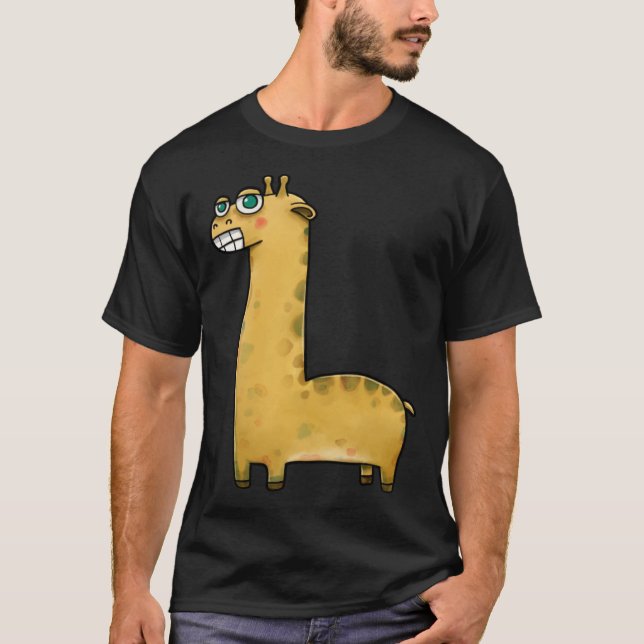 Camiseta Gráfica de jirafa cuta (Anverso)