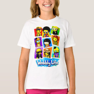 Camiseta gráfica de juego Wobbly Life para niños