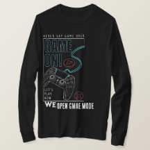 Camiseta gráfica de jugador de arte lineal moderno