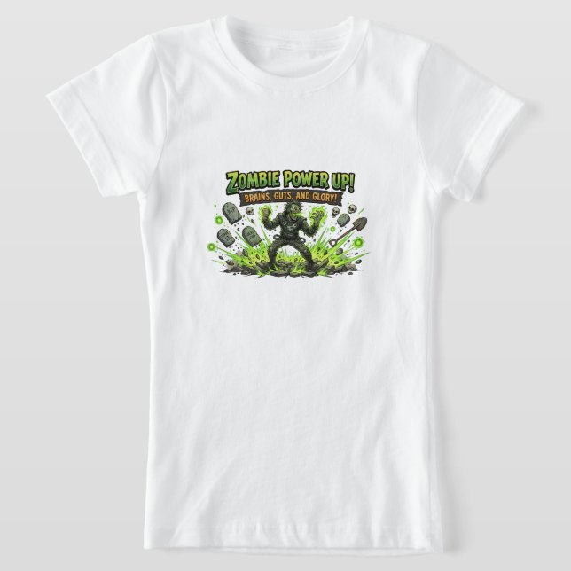 Camiseta Gráfica de jugador de poder zombie (Distribución)