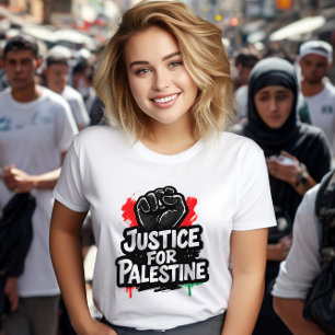Camiseta gráfica de Justicia para Palestina