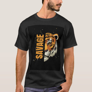 Camiseta gráfica de la cara del tigre