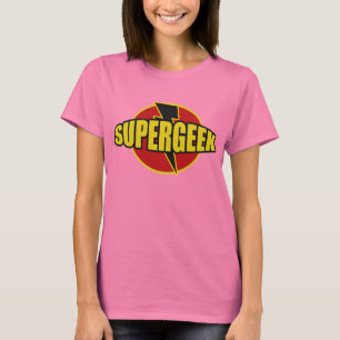 CAMISETA gráfica de la diversión SUPERGEEK