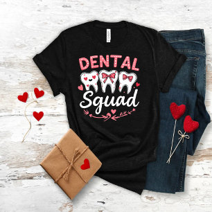 Camiseta gráfica de la escuadra dental para el día