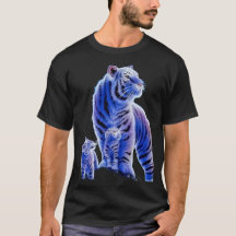 Camiseta gráfica de la familia del tigre de hielo